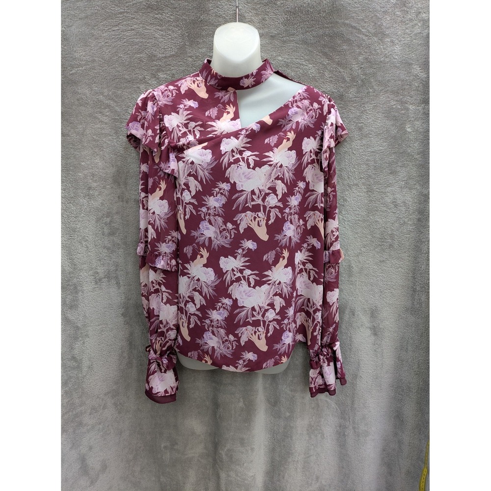 Three Floor RTR Blouse Womens Small 6 Floral Coquette Feminine Bohemian Romantic